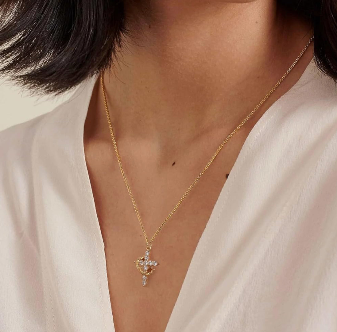 FEARNOT ™ 18K GOLD PLATED HIS CROWN NECKLACE