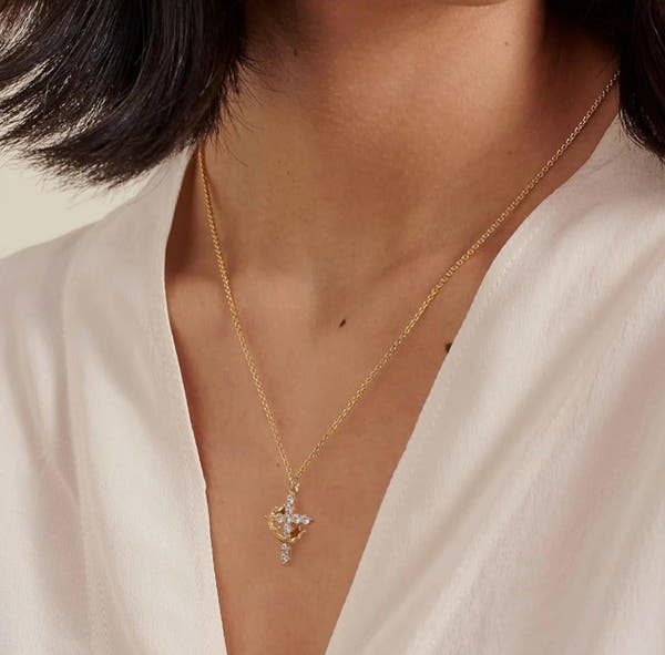 FEARNOT ™ 18K GOLD PLATED HIS CROWN NECKLACE